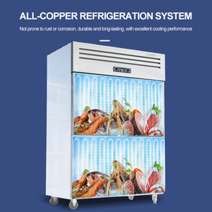 Réfrigérateur vertical en acier inoxydable pour hôtel, restaurant, cuisine, congélateur vertical, armoire de conservation des aliments frais, réfrigérateur XC-CT-3 S - Product Image 3