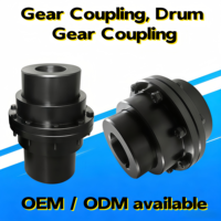 Accouplement en acier SFS à dents courbées rigides, durable, trempé et forgé, résistant à l'usure et à la déformation, OEM