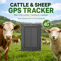 Rastreador GPS Impermeable IP67 con Geocercas 4G GSM/GPRS, Batería Integrada para Ganado, con Sistema de Rastreo Antirrobo, Compatible con Aplicaciones para PC e iOS