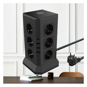 Wholesale Tower <b>Usb</b> Surge Protector Power Strip Extension Socket With <b>Usb</b> 12 EU Sockets 3 <b>USB</b> 1 TYPE-C and <b>Switch</b> - Product Image 2