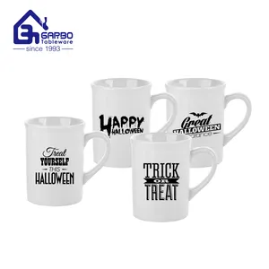 home porcelain coffee cup with handle wording cups ceramic tableware drink gift mug factory wholesales 11 oz Ceramic Coffee Mug