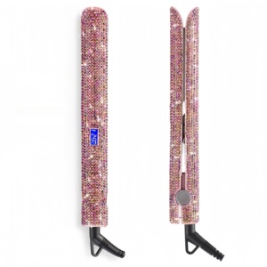 مكواة شعر ماسية لامعة رائجة البيع، مكواة شعر احترافية من التيتانيوم مع تخصيص العلامة التجارية الخاصة - Product Image 2