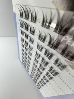 Prix d'usine DIY Extensions de cils individuels synthétiques 3D prédécoupés personnalisés Style naturel avec marque privée