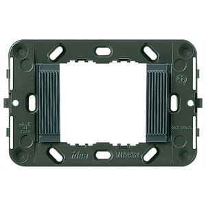 Placca a Muro Vimar Idea 2M Grigia in Plastica per Prese Elettriche - Product Image 1