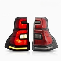 Feux arrière LED modifiés rouges clairs avec fonctions de marche, de freinage et de clignotant pour Lexus GX 460 et Land Cruiser Prado 2010-2016