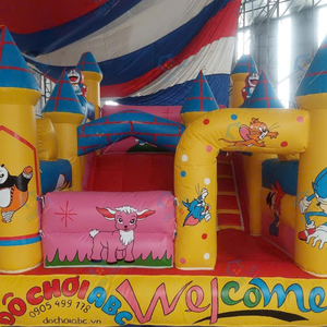 Casa inflable ABC de 3m x 4m, material de PVC, fácil de instalar, ideal para parques de atracciones, aplicación para juegos en Vietnam. - Product Image 1