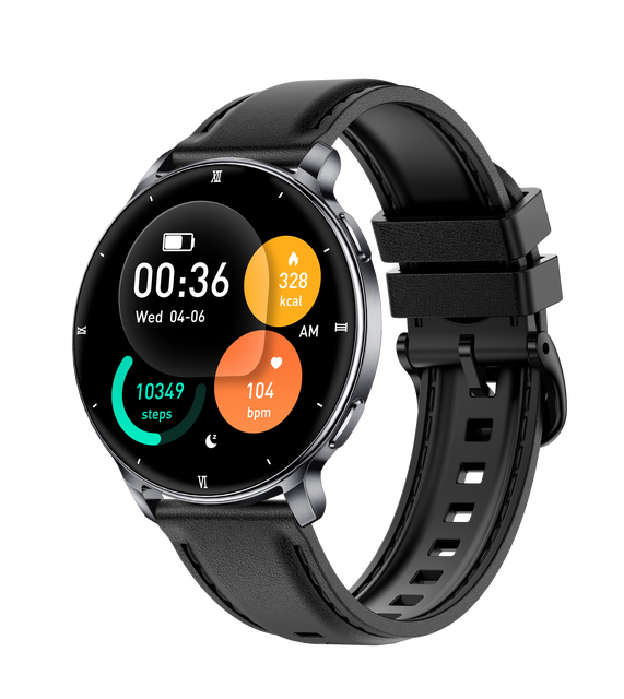 1.32 Inch Screen Smart Watch Women Men Round HD Screen Ladies Unisex Smartwatch GPS Heart Rate Blood Pressure Monitor