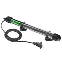 Chauffe-eau submersible pour aquarium, thermostat réglable, verre anti-explosion, pour aquarium de poissons, aquarium de tortues, tige chauffante 25W