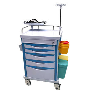 Noodgeval Abs Ziekenhuis Medische Multifunctionele Trolley Ziekenhuis Auto Directe Verkoop Nieuwe Verpleegster Mobiele Drug Crash <span class=keywords><strong>Cart</strong></span> - Product Image 6