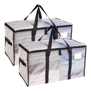 Bolsa de Almacenamiento Transparente Resistente Personalizada con Asas Reforzadas para Mantas, Ropa de Cama y Ropa de Salón - Product Image 2