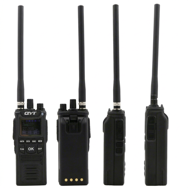 QYT CB-58 Long Range Handheld Analog CB Radio 26.965-27.405MHz Frequency 8W 40 Channels FM/AM IPX-1 Water Resistant 3-20km Talk
