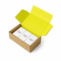Boîte d'expédition en papier brun, emballage personnalisé, écologique, impression couleur, boîte en carton ondulé avec bande détachable