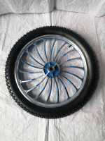 Roue pneumatique en alliage d'aluminium 20 x 3,0, haute élasticité, silencieuse, plate, directionnelle, rouleaux gonflables pour vélo