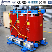 Transformador de Distribución de Resina Fundida Tipo Seco de 11kV, 750kVA 1500kVA, Certificado CE, Bajo Nivel de Ruido, para Edificios Comerciales