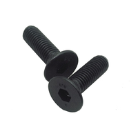 Tornillos de Cabeza Hexagonal CSK de Acero al Carbono de Alta Resistencia, Resistentes a la Corrosión, Grado 10.9, DIN7991, Acabado Negro, Suministro Personalizado