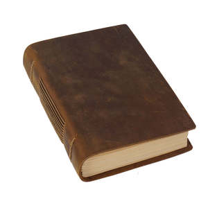 Thermal Bound <b>Mini</b> Leather <b>Notebook</b> with Hard Cover for Artists-Eco-Friendly Pencil Writing Pages Gift Option - Product Image 3