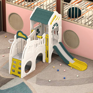 Aire de jeux intérieure pour enfants, <span class=keywords><strong>toboggan</strong></span> en plastique multifonctionnel pour jouer à la maison, avec <span class=keywords><strong>piscine</strong></span> à balles, parc d'attractions, offre spéciale - Product Image 4