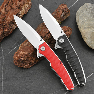 มีดพับใบมีดเหล็กกล้าไร้สนิมความแข็งสูงจากโรงงาน ผลิตด้วยเทคโนโลยี CNC พร้อมด้ามไนลอนไฟเบอร์ลายงูหลาม สำหรับใช้งานกลางแจ้งและปอกผลไม้ - Product Image 3