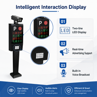 Sistema de Terminal de Cámara de Estacionamiento LPR ANPR Impermeable de 5MP con Pantalla LED de 2 Líneas para Publicidad y Soporte de Software en la Nube Gratuito