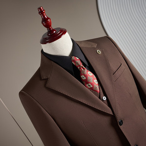 2025 nuevo traje <span class=keywords><strong>de</strong></span> boda para <span class=keywords><strong>hombre</strong></span>, traje <span class=keywords><strong>de</strong></span> negocios <span class=keywords><strong>de</strong></span> tres piezas con un solo pecho y cierre largo, vestido <span class=keywords><strong>de</strong></span> novio <span class=keywords><strong>de</strong></span> talla grande para Otoño e Invierno - Product Image 3