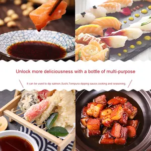 Juyin ซอสถั่วเหลือง1.8L <span class=keywords><strong>แซลมอน</strong></span>ใช้ในเชิงพาณิชย์ซอสถั่วเหลืองสไตล์ญี่ปุ่นสีเข้มสำหรับซูชิอาหารทะเลและซาซิมิปรุงรสขวดใหญ่ - Product Image 5