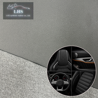 Rouleau de tissu ultra-doux en cuir PVC grainé 1,2 mm, style tricot turc, pour revêtement intérieur de sièges de voiture et panneaux de porte, sensation de luxe