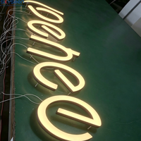 Lettres 3D personnalisées illuminées SKYSEEN, enseignes lumineuses en acrylique LED effet néon, signalétique frontale pour la publicité des entreprises et des magasins, logo