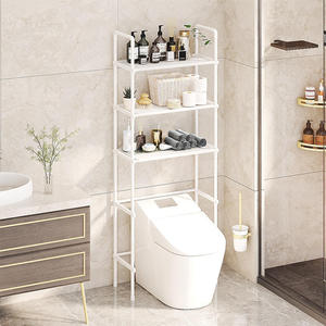 Estante <span class=keywords><strong>de</strong></span> Almacenamiento Multifuncional <span class=keywords><strong>de</strong></span> Metal <span class=keywords><strong>de</strong></span> Tres Niveles para <span class=keywords><strong>Baño</strong></span>, Fácil <span class=keywords><strong>de</strong></span> Montar, sobre el Inodoro - Product Image 3