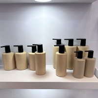 Bouteille Pompe à Lotion Droite à Épaule Plate en PET Biodégradable, Imprimée en Soie, en Plastique Recyclé, Vide, Vente en Gros, Personnalisable