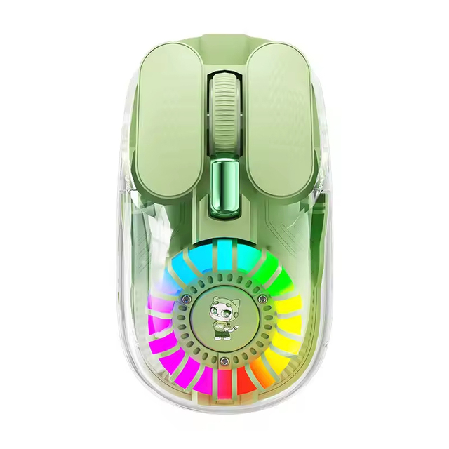 Mouse Slim Lightweight Wireless Mouse 2.4G Bluetooth Dual Mode Adjustable DPI for Office Home Remote Working Computer Mouse