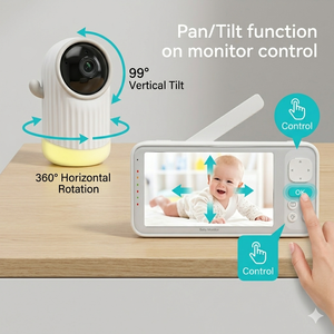 กล้องวงจรปิดสำหรับเด็ก KT522T หน้าจอ IPS 5 นิ้ว พร้อม WiFi แบตเตอรี่แบบชาร์จได้ 5000mAh ระยะเชื่อมต่อ 1000 ฟุต รองรับ Tuya Smart Life - Product Image 6
