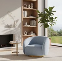 Fauteuil de réception de salon de style français, moderne, minimaliste, de luxe léger, pivotant, pour salon de beauté ou villa