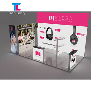 TianLang Agent Wanted Tradeshow Booth Tissu Support de boîte à lumière double face avec cellier Boîte à lumière Stand d'exposition - Product Image 4