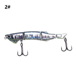Leurre de pêche dur à sections multiples, appât de pêche au brochet et au bar - Product Image 3