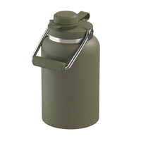 Vaso Térmico de Gran Capacidad con Asa, de Acero Inoxidable 304, Doble Pared, Aislado, Mate, Jumbo, para Exteriores, Sellado al Vacío, MOQ Bajo