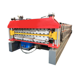 Rouleau de panneau de toit contrôlé par PLC automatique à haute productivité formant la machine à carreaux en acier de couleur avec moteur et pompe - Product Image 5