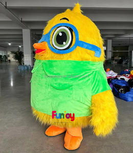 <span class=keywords><strong>Gafas</strong></span> inflables, disfraz de Mascota de <span class=keywords><strong>pollo</strong></span> amarillo, fiesta de cumpleaños, entretenimientos, personaje Animal, conejito, traje de soplado sin batería - Product Image 4