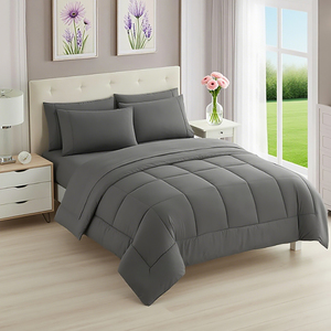 Siêu mềm sợi nhỏ Comforter Bộ giường chất lượng cao polyester điền Comforter Bộ 5 cái cho khách sạn nhà, Nữ Hoàng Kích thước - Product Image 1