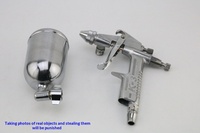 REALMAX K3 Pistolet à peinture pneumatique Petit diamètre Pistolet de réparation pour la peinture de voiture Pistolet de pulvérisation d'aéographie