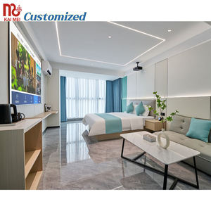 Set tempat tidur sederhana pemasok furnitur Hotel sepuluh atas Guangdong set kamar tidur Hotel Fairfield Inn - Product Image 4