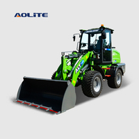 AOLITE E615 chargeuse sur pneus CE commande électrique hydraulique compacte chargeuse sur pneus tout terrain mini pelle petite frontale articulée