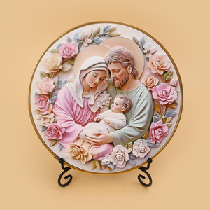 Nuovi Arrivi: Ornamenti da Scrivania Creativi di Alta Qualità con Tema Religioso della Natività di Gesù e della Vergine Maria - Product Image 1