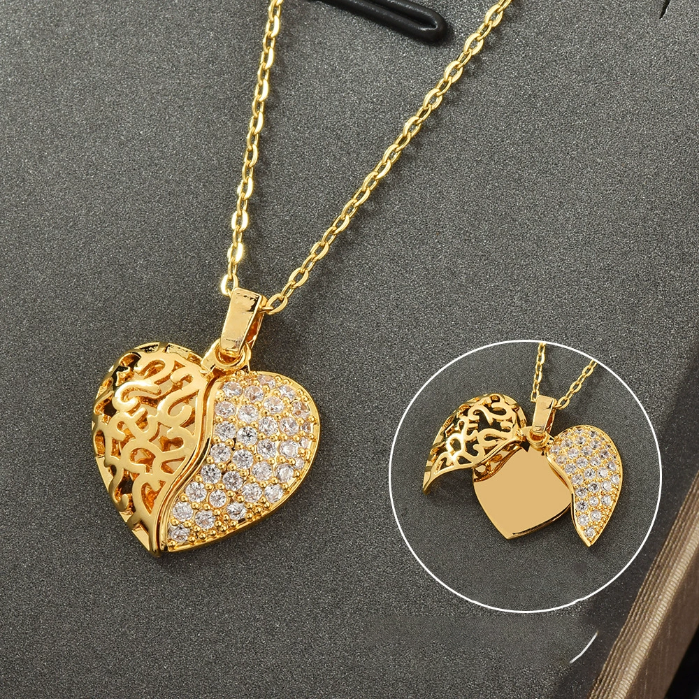 Gold 4 Hollowed-out heart