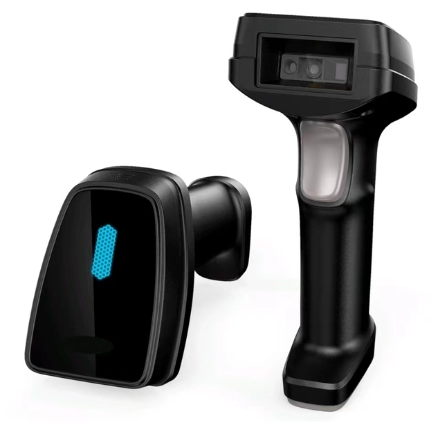 KEFAR Wireless Bluetooth Barcode Scanner, Rugged Wireless QR Code Scanner with High Performance Scan Engine Bar Code Reader