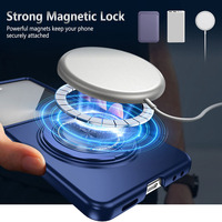 Funda Magnética Plegable 360 para Samsung Galaxy Z Flip 8 7 6 °   Funda Protectora con Anillo de Soporte para Cámara, Antigolpes, Antiarañazos y Cobertura Total