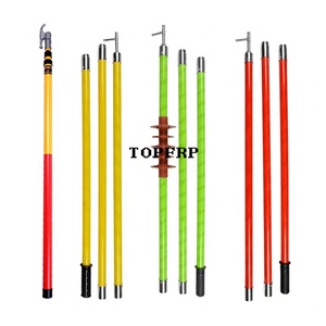 High Voltage Fiberglass Insulation Link <b>Rod</b> Electrician Telescopic Operation Pull <b>Rod</b> - Product Image 5