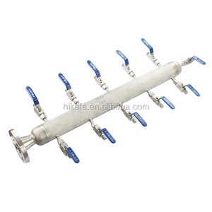 Collettori d'Aria in Acciaio Inox Tipo SWAGELOK Hikelok con 4, 6, 8 Uscite, Distributori <span class=keywords><strong>di</strong></span> <span class=keywords><strong>Gas</strong></span> - Product Image 1