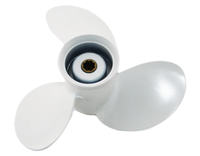 Hélice pour 9.9Hp 15Hp 9 1/4 X10 Bateau Vis En Alliage D'aluminium 3 Lame 8 Cannelure Marine Moteur Partie 63V-45952-10-EL