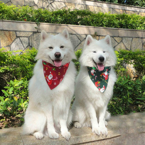 Wholesale Cotton <strong>Christmas</strong> Style <strong>Christmas</strong> <strong>Dog</strong> <strong>Bandana</strong> - Product Image 2