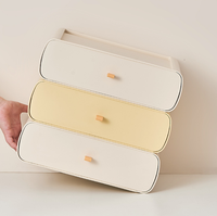 Boîte de rangement à tiroirs transparents en plastique empilés en couches Boîte de tri multifonctionnelle pour bureau à domicile
